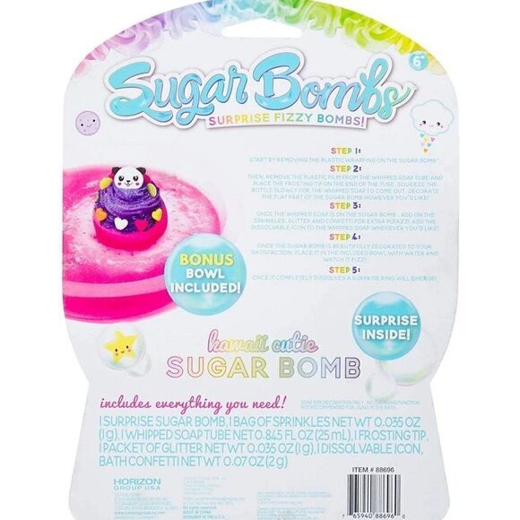 Hawaii Cutie Sugar Bomb Surprise Fizzy Bombs DIY Bath Bomb Fun NEW - Picture 4 of 5